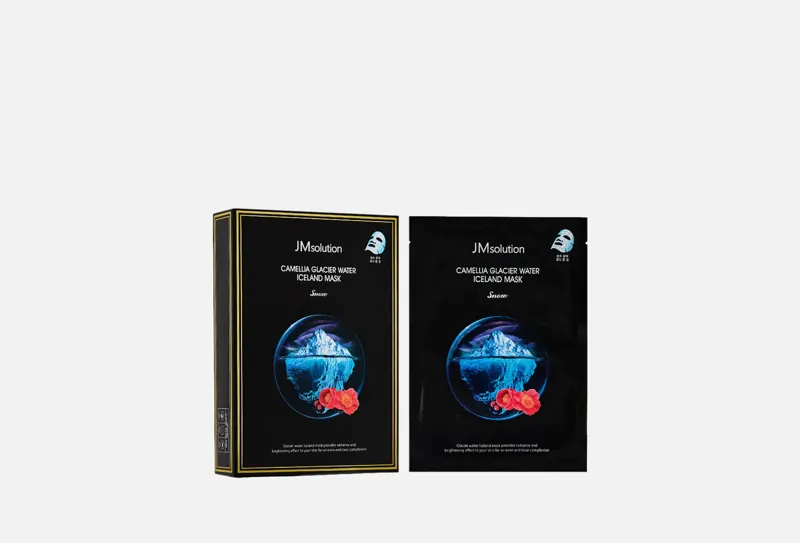 Camellia Glacier Water Iceland Mask Snow