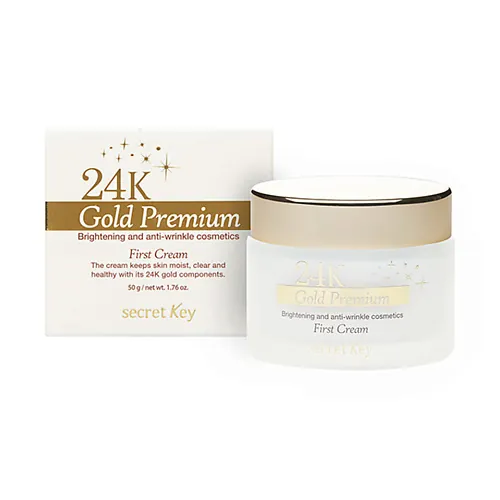 Антивозрастной крем для лица с коллоидным золотом 24K Gold Premium First Cream
