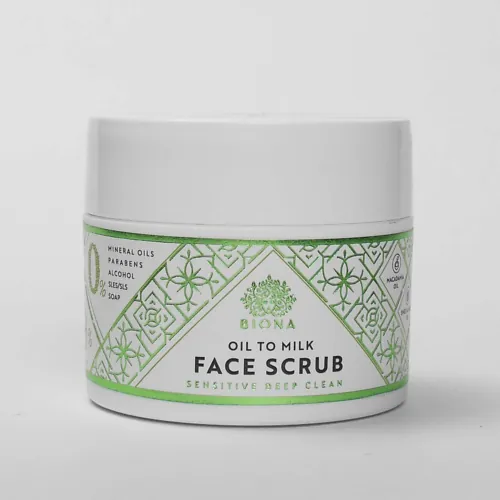 OIL TO MILK FACE SCRUB Скраб для нежной чистки, смягчения и омоложения кожи