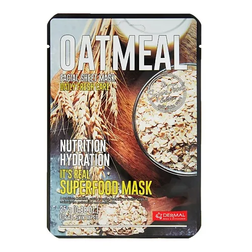 Superfood Маска для лица с овсяными отрубями