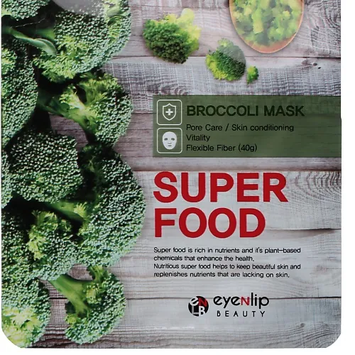 ENL SUPER FOOD Маска на тканевой основе EYENLIP SUPER FOOD BROCCOLI MASK