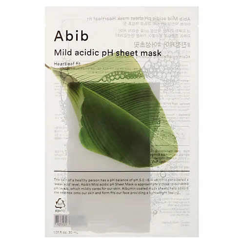 Тканевая маска Mild Acidic pH Heartleaf Sheet Mask