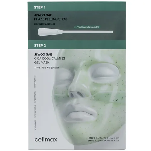 Маска косметическая Ji Woo Gae Cica PHA Peel 2-step Gel Mask