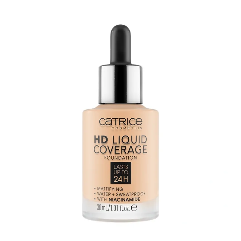 Основа тональная для лица HD LIQUID COVERAGE тон 005 ivory beige