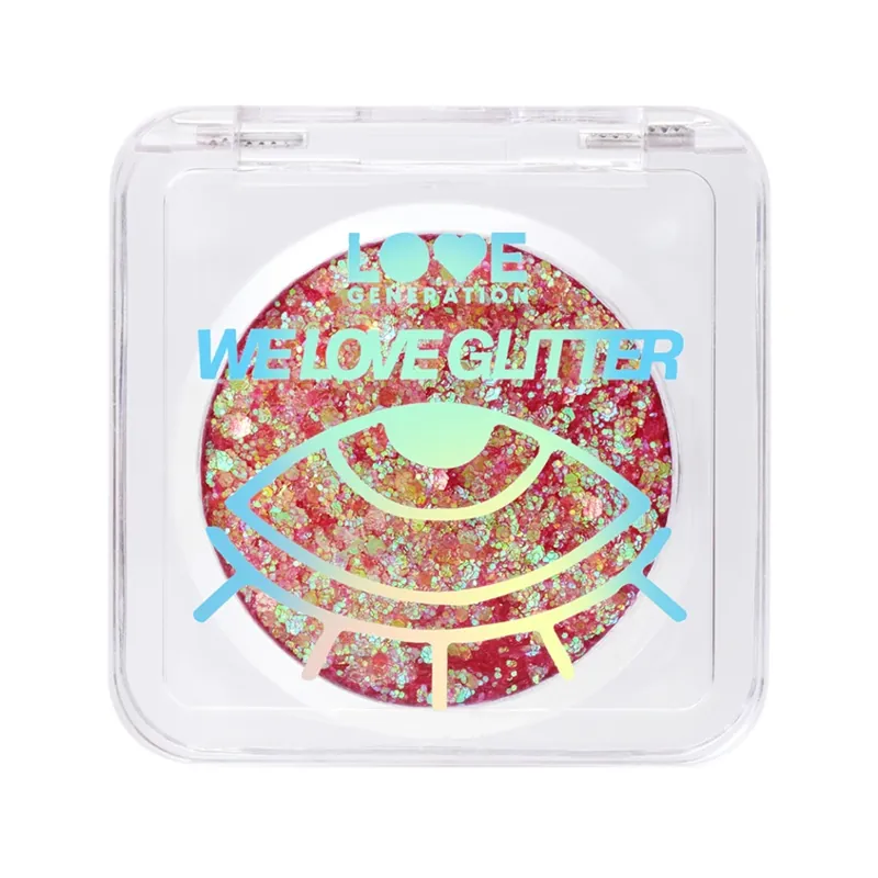 Love Generation We Love Glitter Face Glitter | 6 Серебристо-зеленый