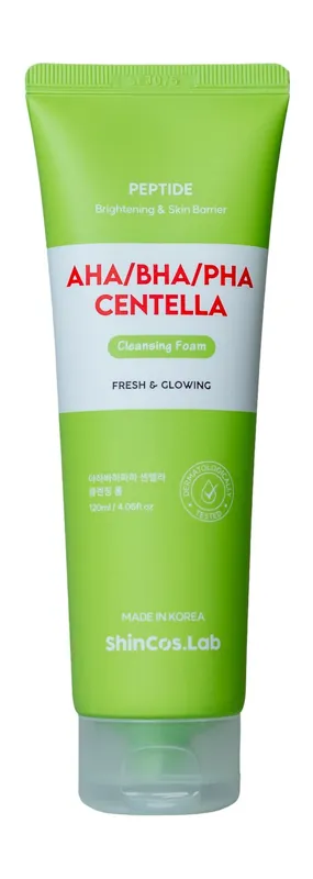 ShinCos.Lab Fresh & Glowing AHA/BHA/PHA Centella Cleansing Foam