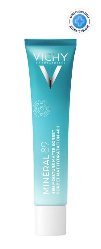 Vichy Mineral 89 48H Moisture Matte Sorbet Tube